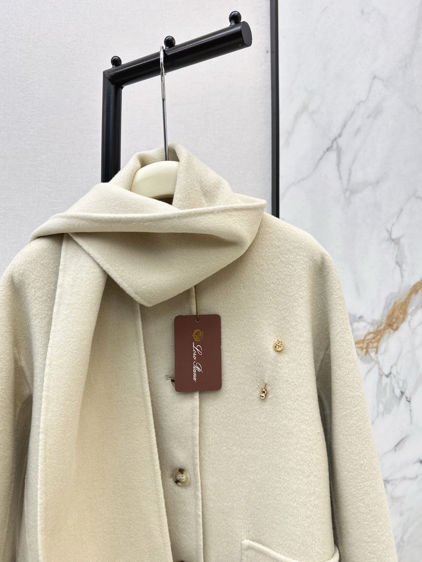 Loro 25fw wool jacket+scarf