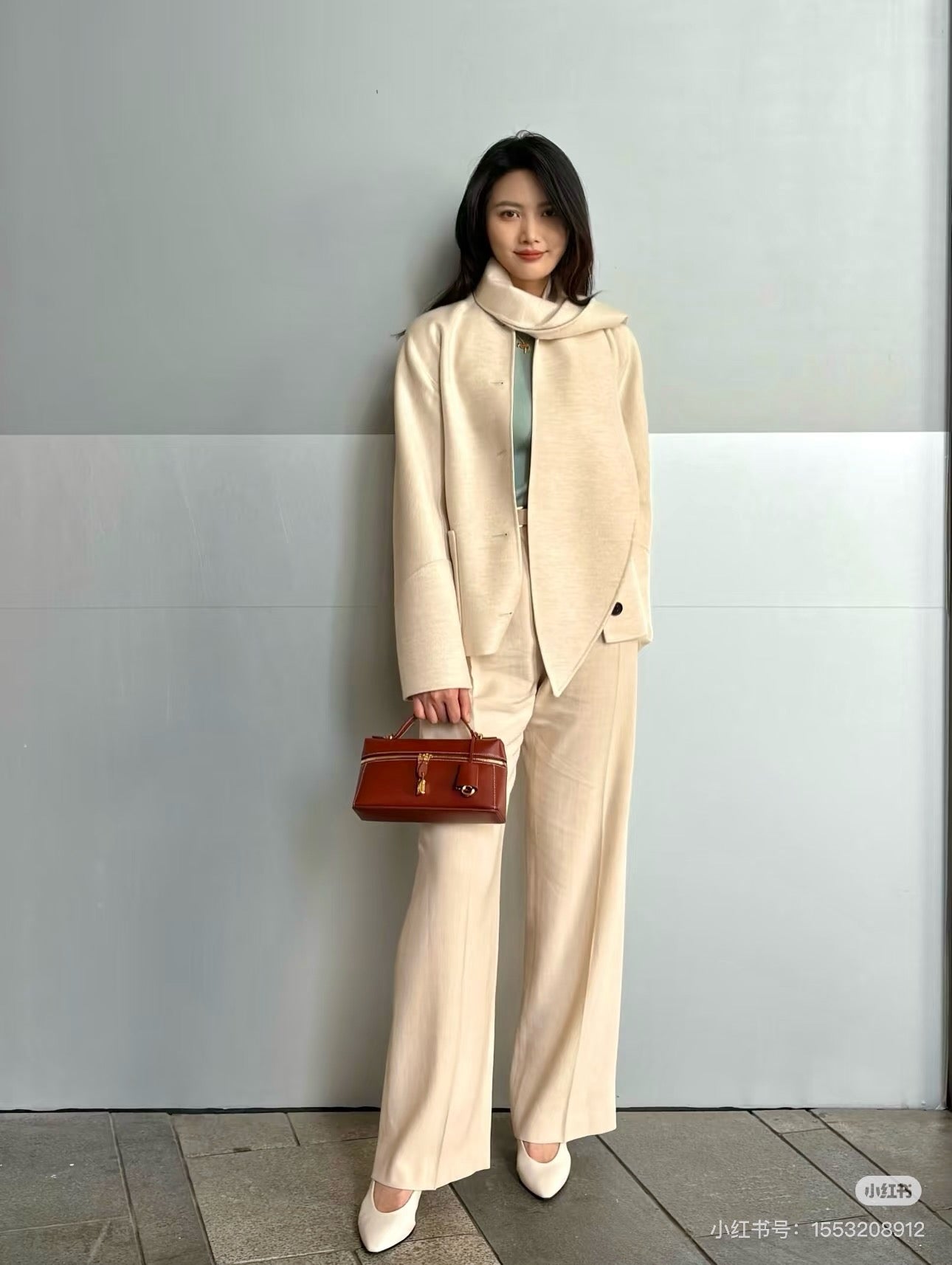 Loro 25fw wool jacket+scarf