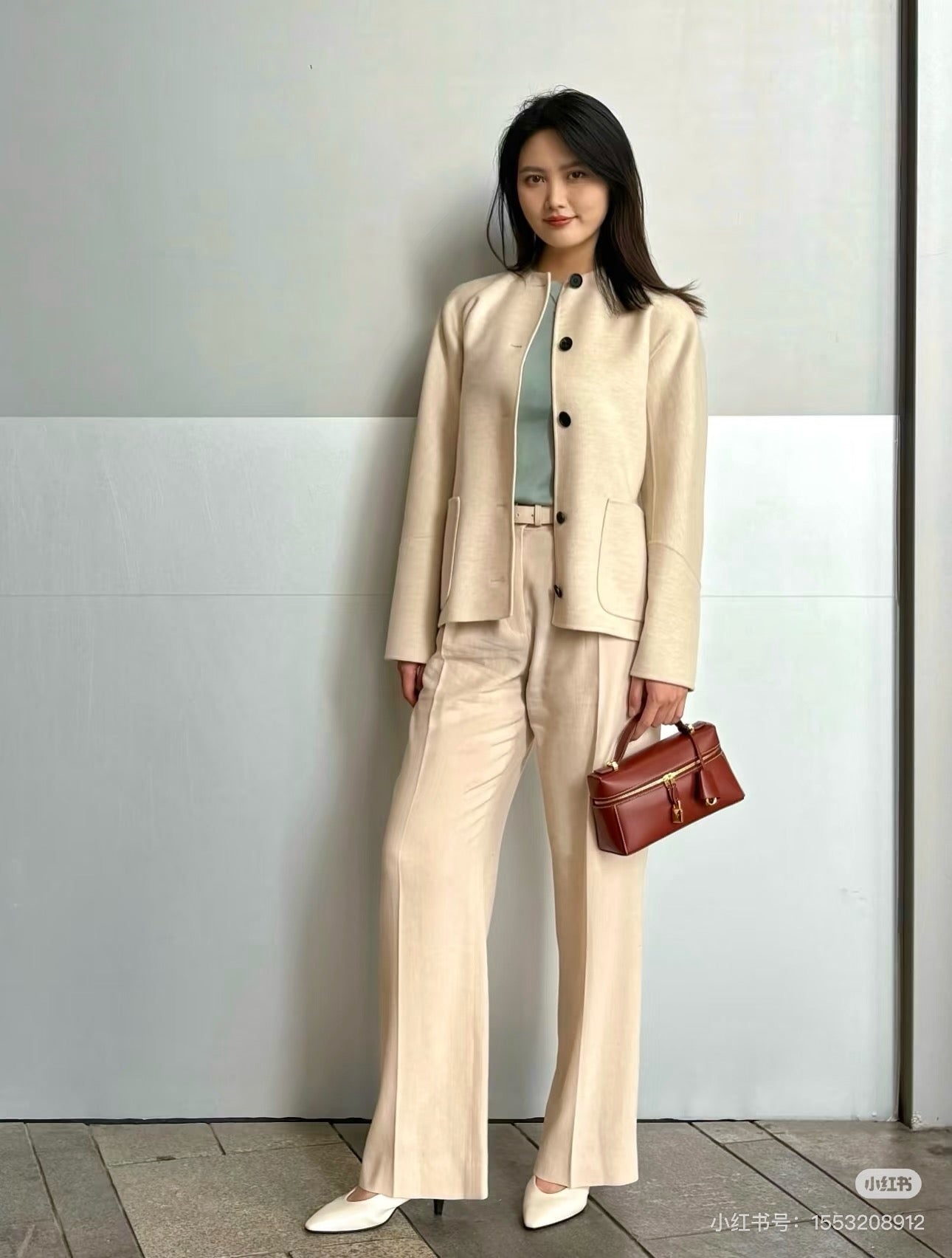 Loro 25fw wool jacket+scarf