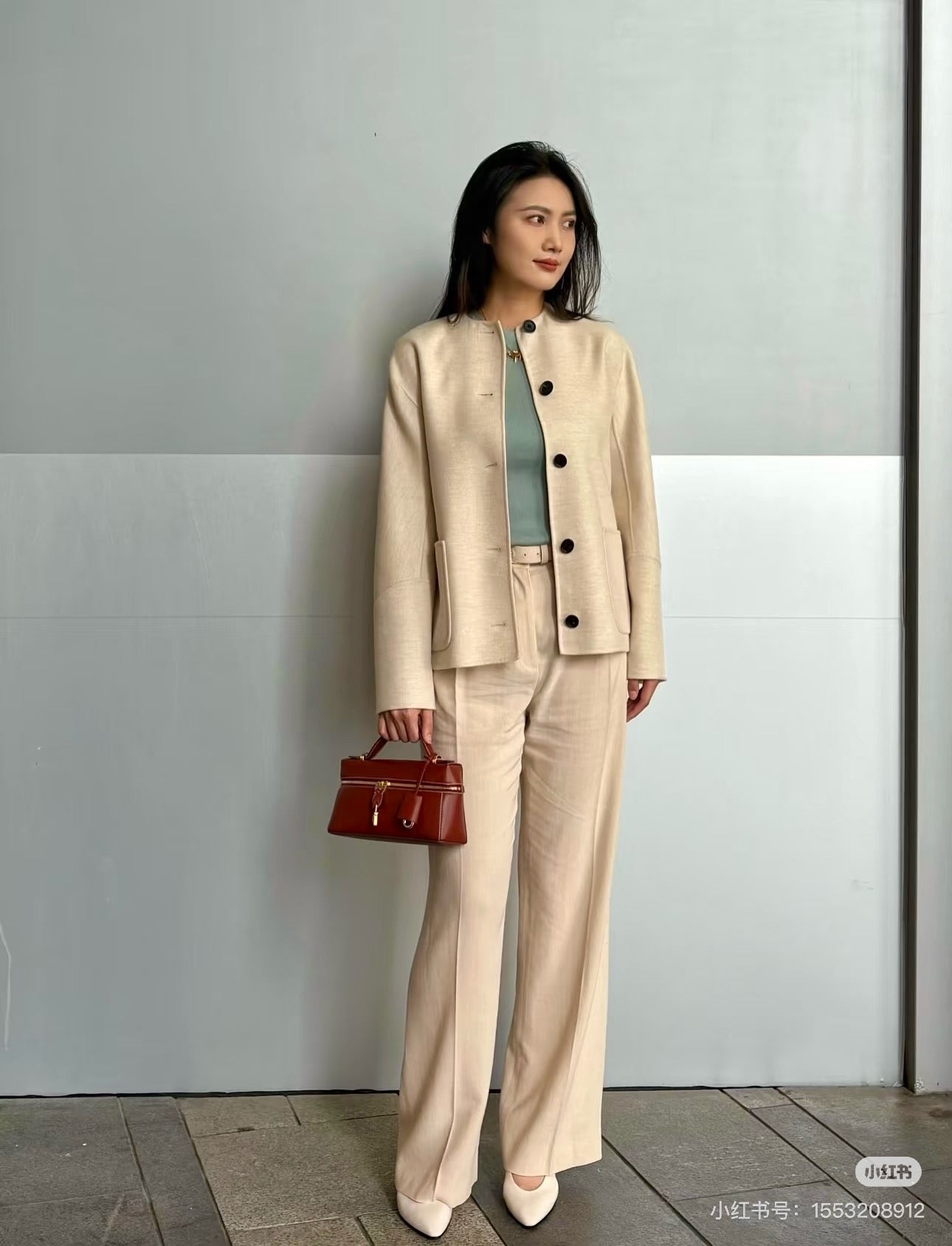 Loro 25fw wool jacket+scarf