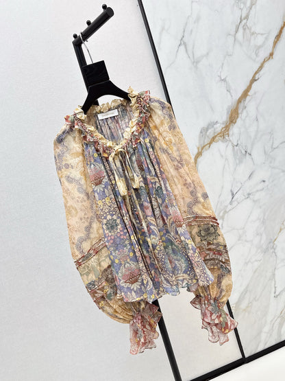 Zimm 25fw print blouse
