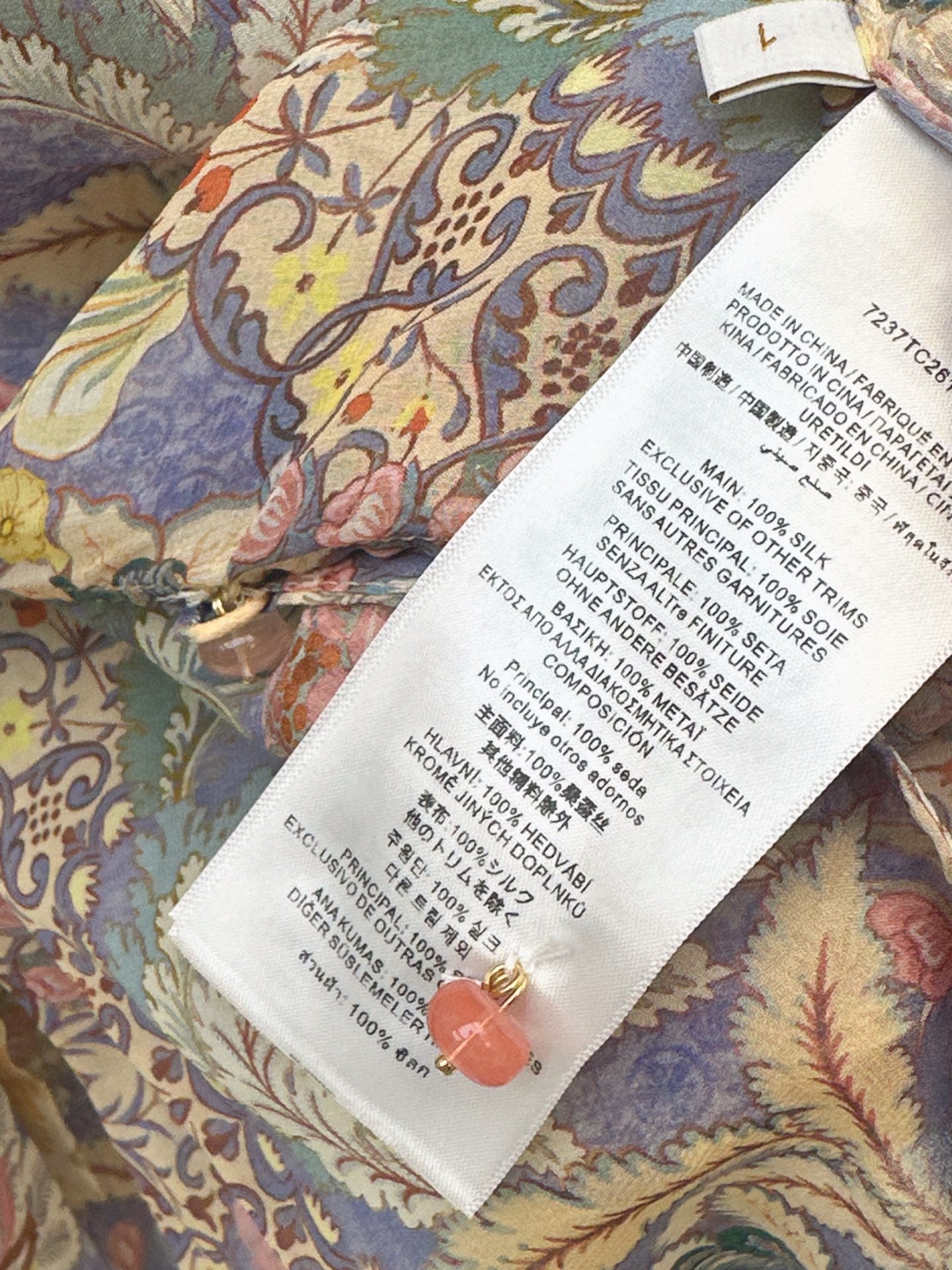 Zimm 25fw print blouse