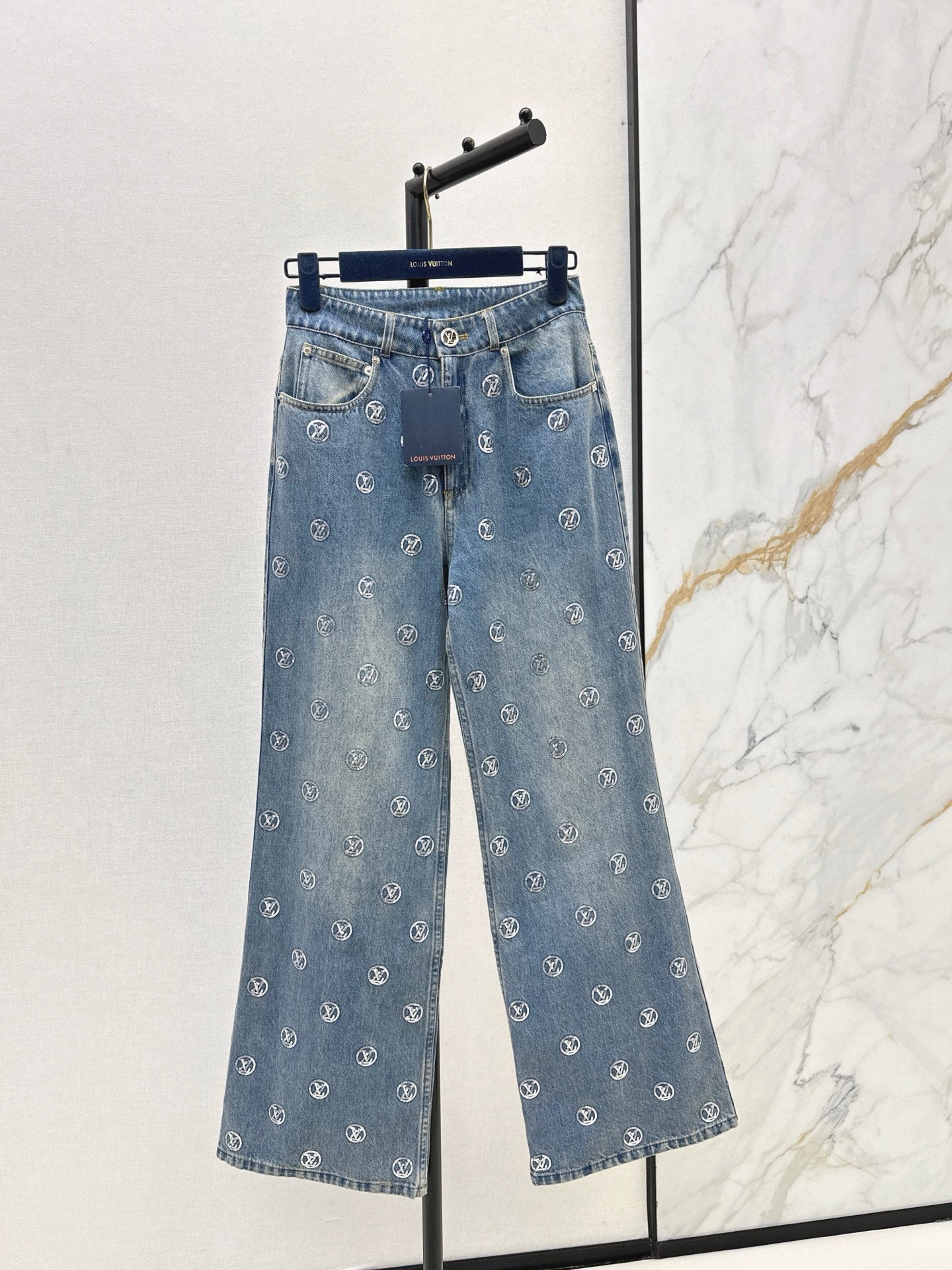 Loui 25fw embroidery denim pants