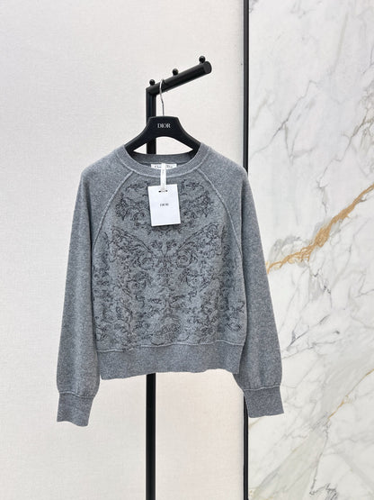 CD 25fw embroidery sweater