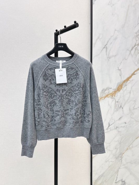 CD 25fw embroidery sweater