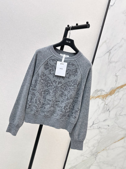 CD 25fw embroidery sweater