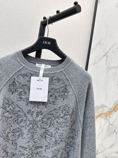 CD 25fw embroidery sweater