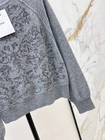 CD 25fw embroidery sweater