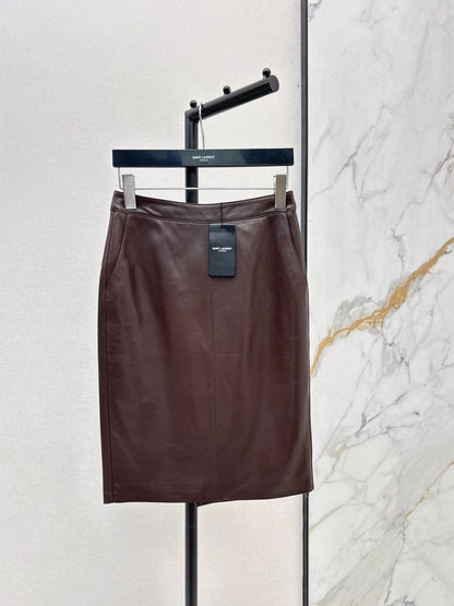 Sain 25fw leather skirt