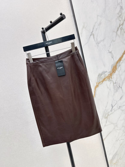 Sain 25fw leather skirt