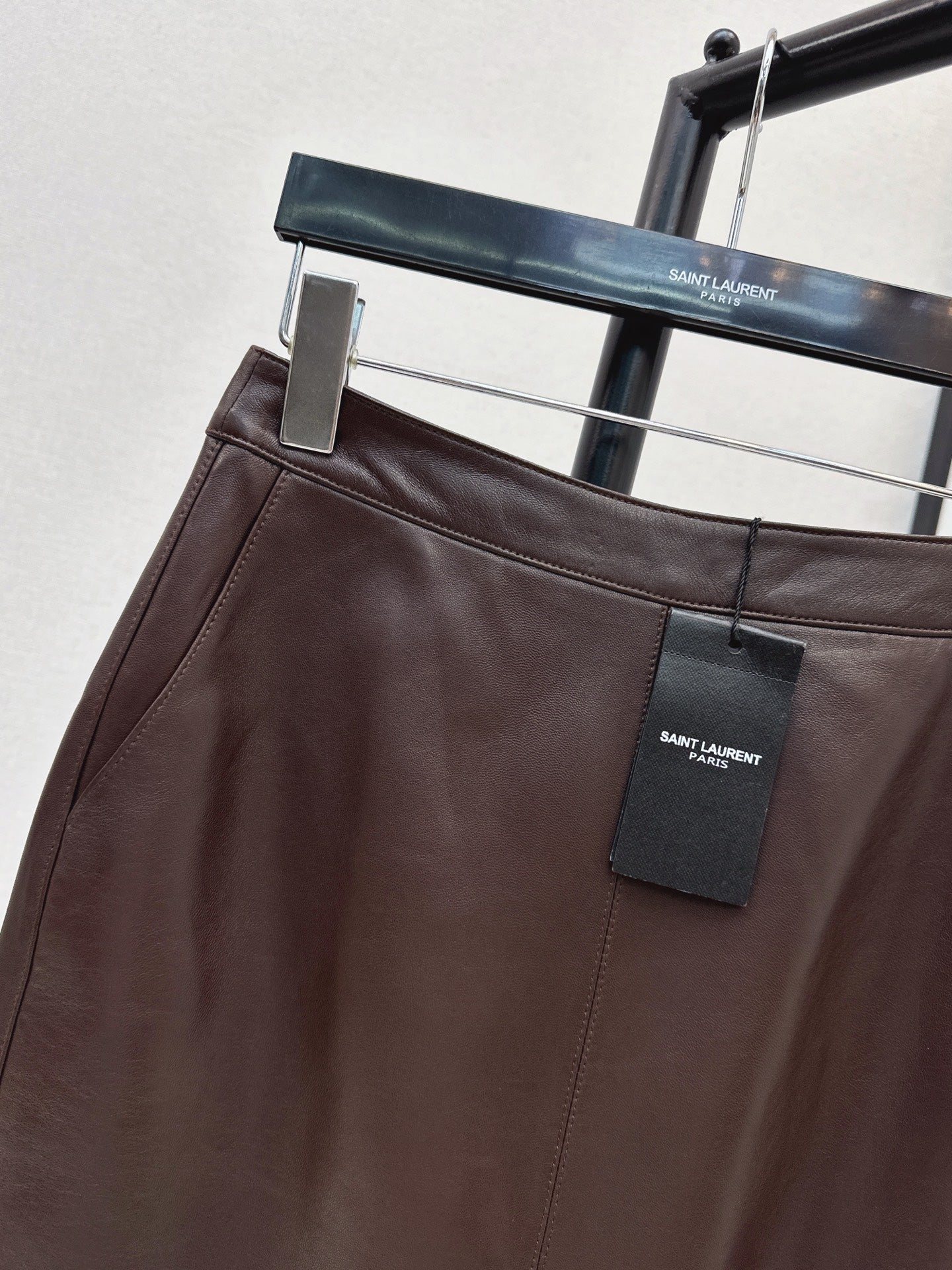 Sain 25fw leather skirt