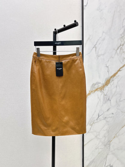Sain 25fw leather skirt