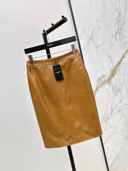 Sain 25fw leather skirt