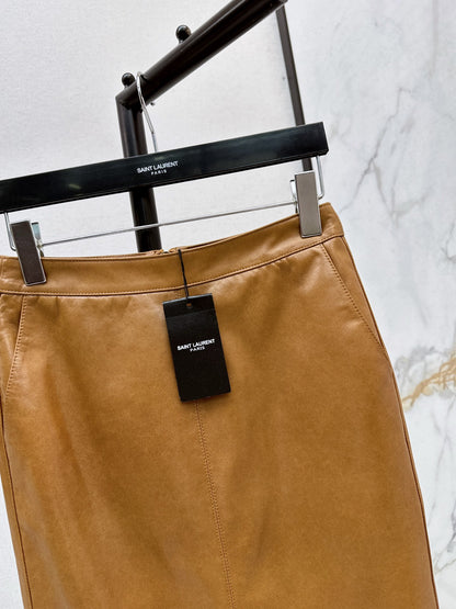 Sain 25fw leather skirt
