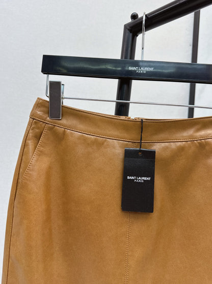 Sain 25fw leather skirt