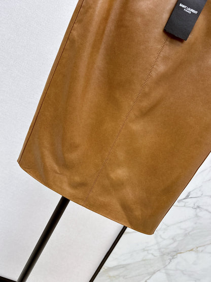 Sain 25fw leather skirt