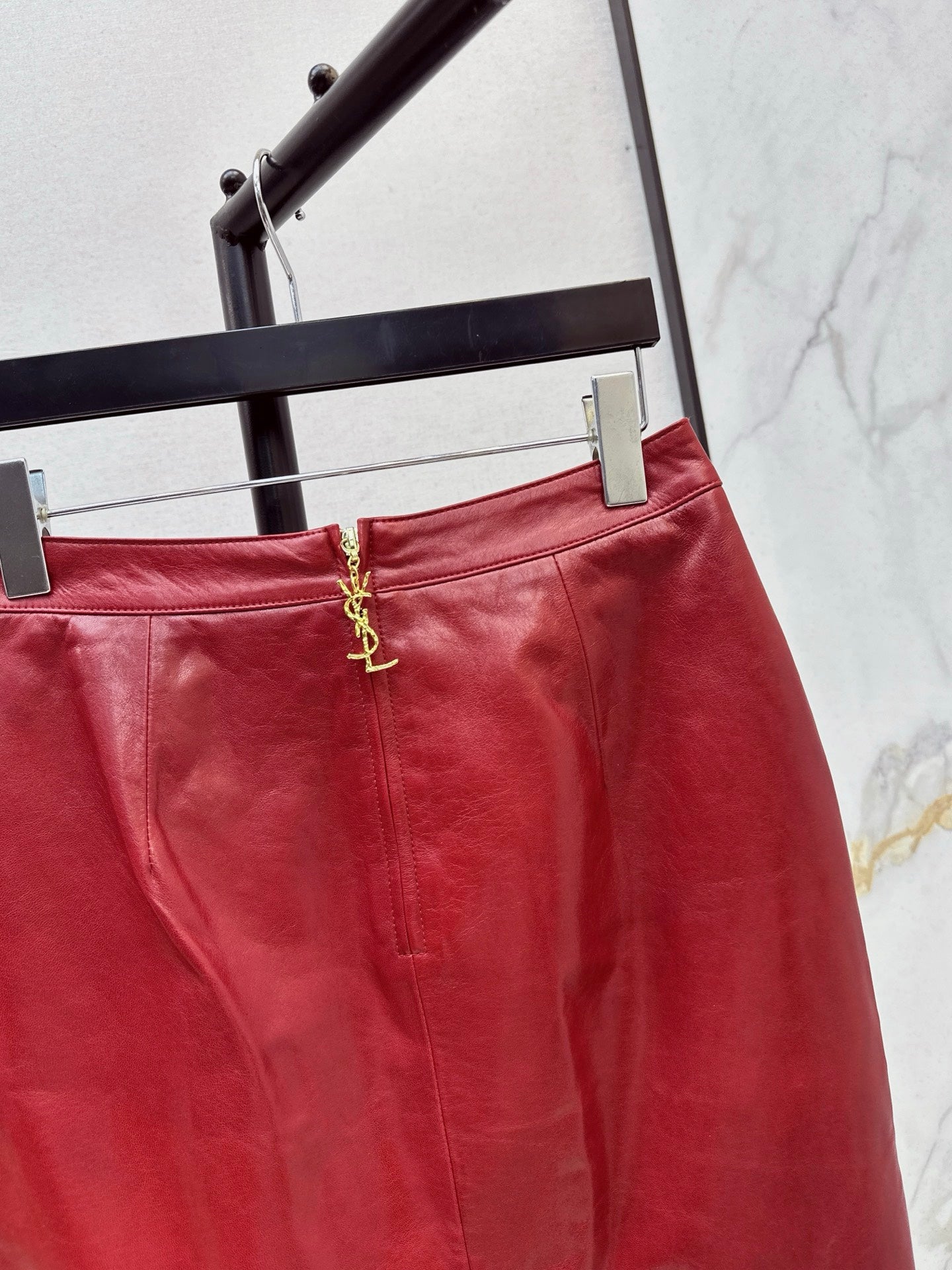 Sain 25fw leather skirt