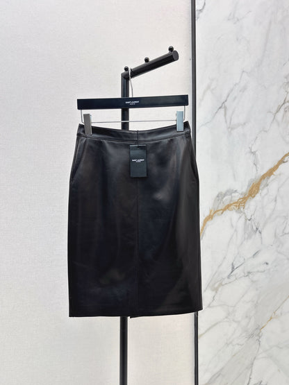 Sain 25fw leather skirt