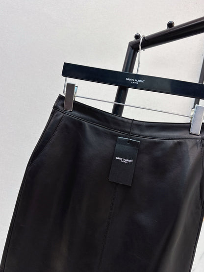 Sain 25fw leather skirt