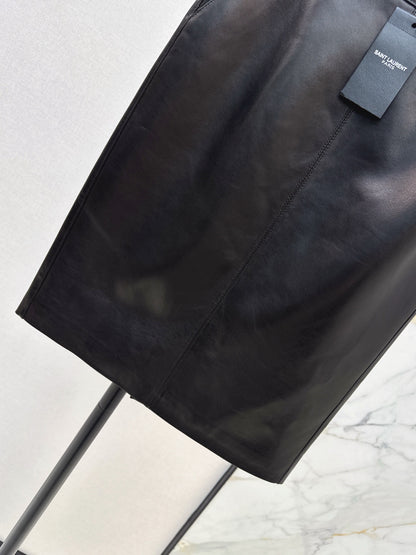 Sain 25fw leather skirt