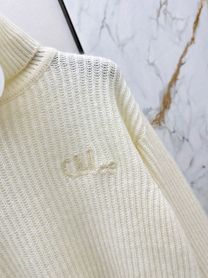 Chol 25fw turtleneck sweater