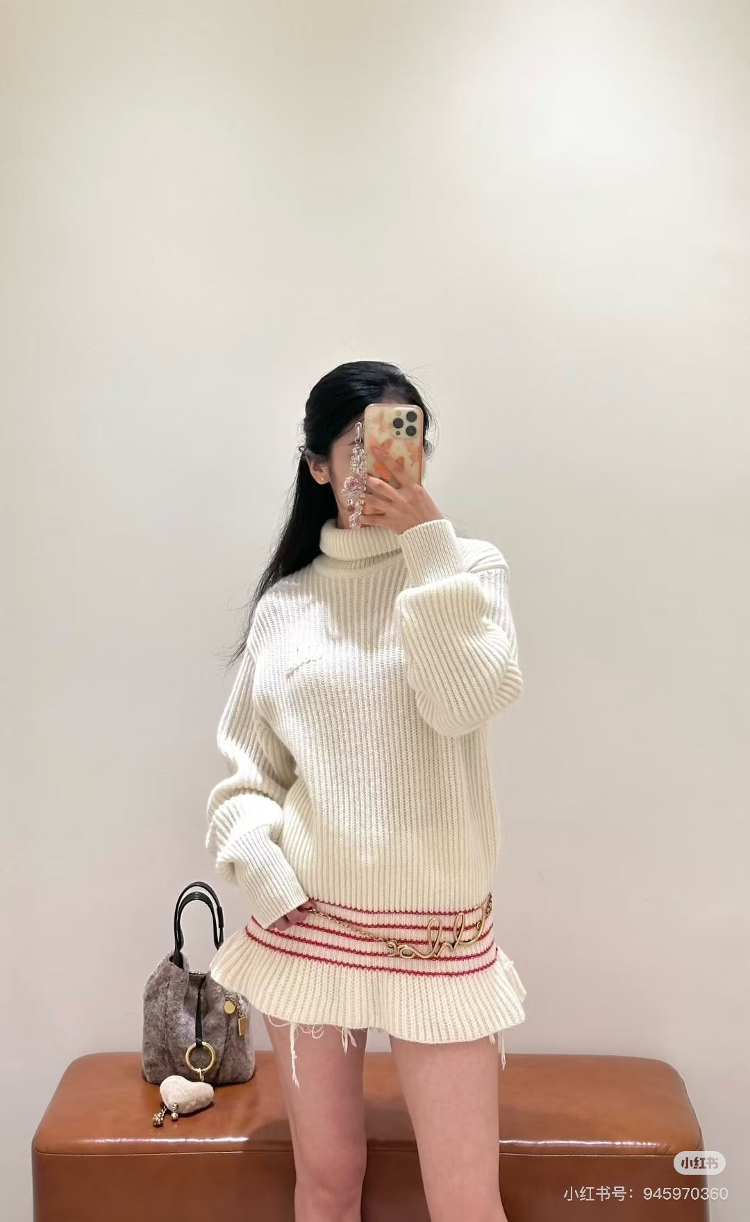 Chol 25fw turtleneck sweater