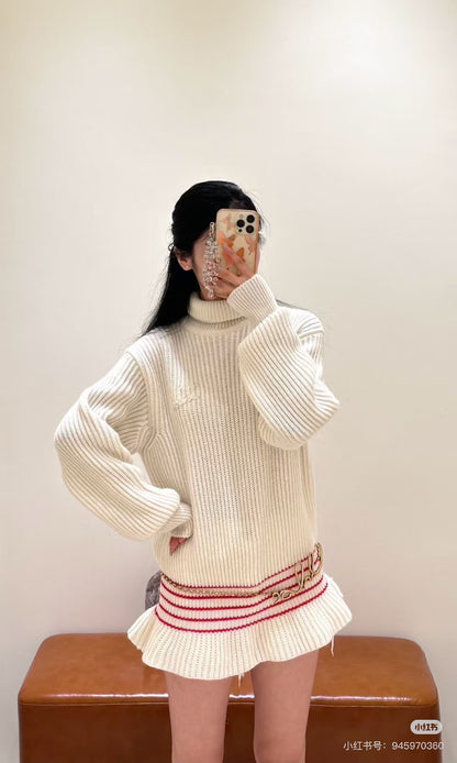 Chol 25fw turtleneck sweater