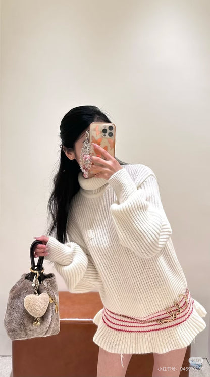 Chol 25fw turtleneck sweater