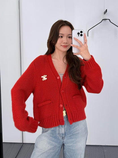 Celi 25fw cashmere cardigan