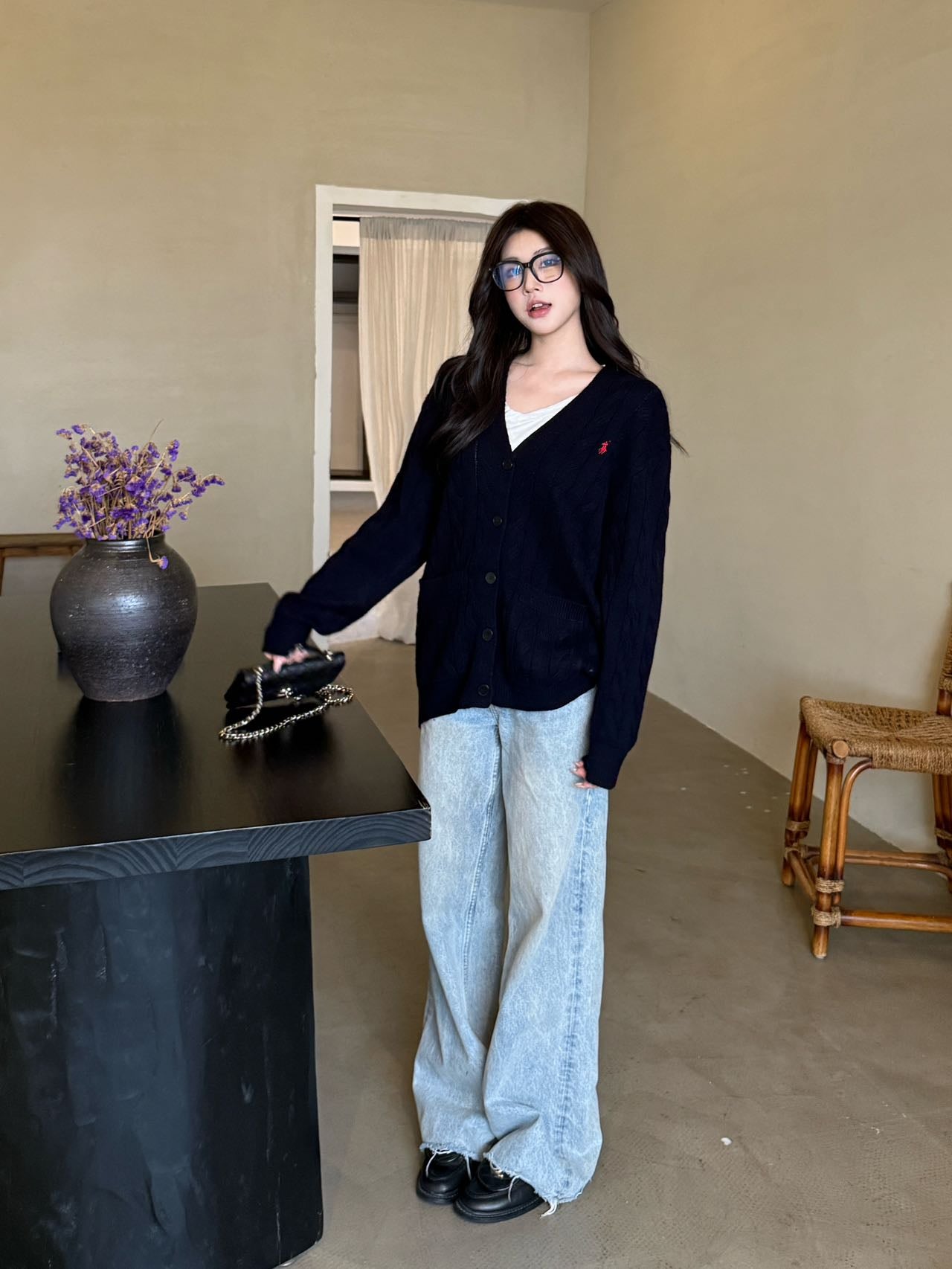 Ralp 25fw v-neck cardigan