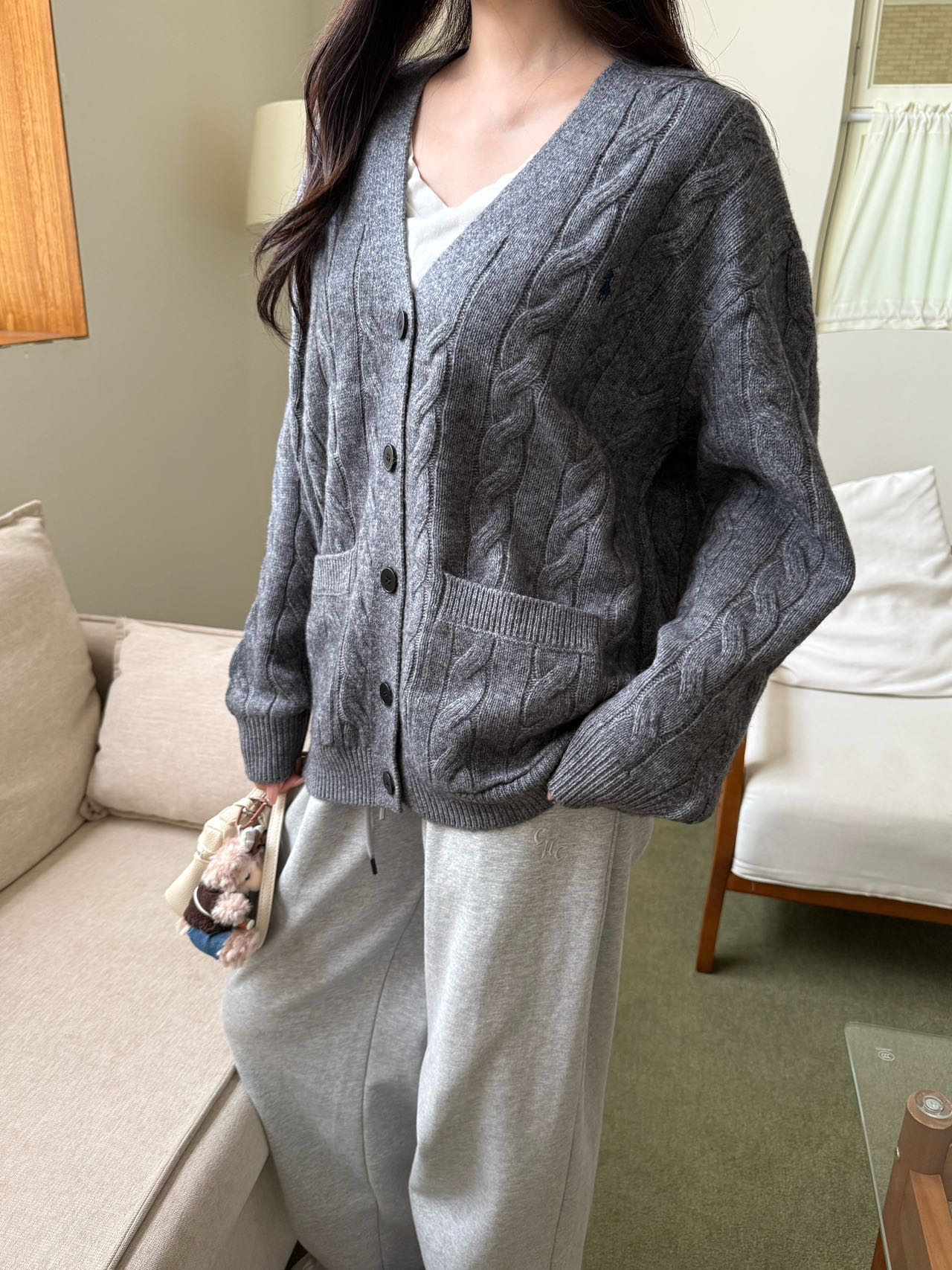 Ralp 25fw v-neck cardigan