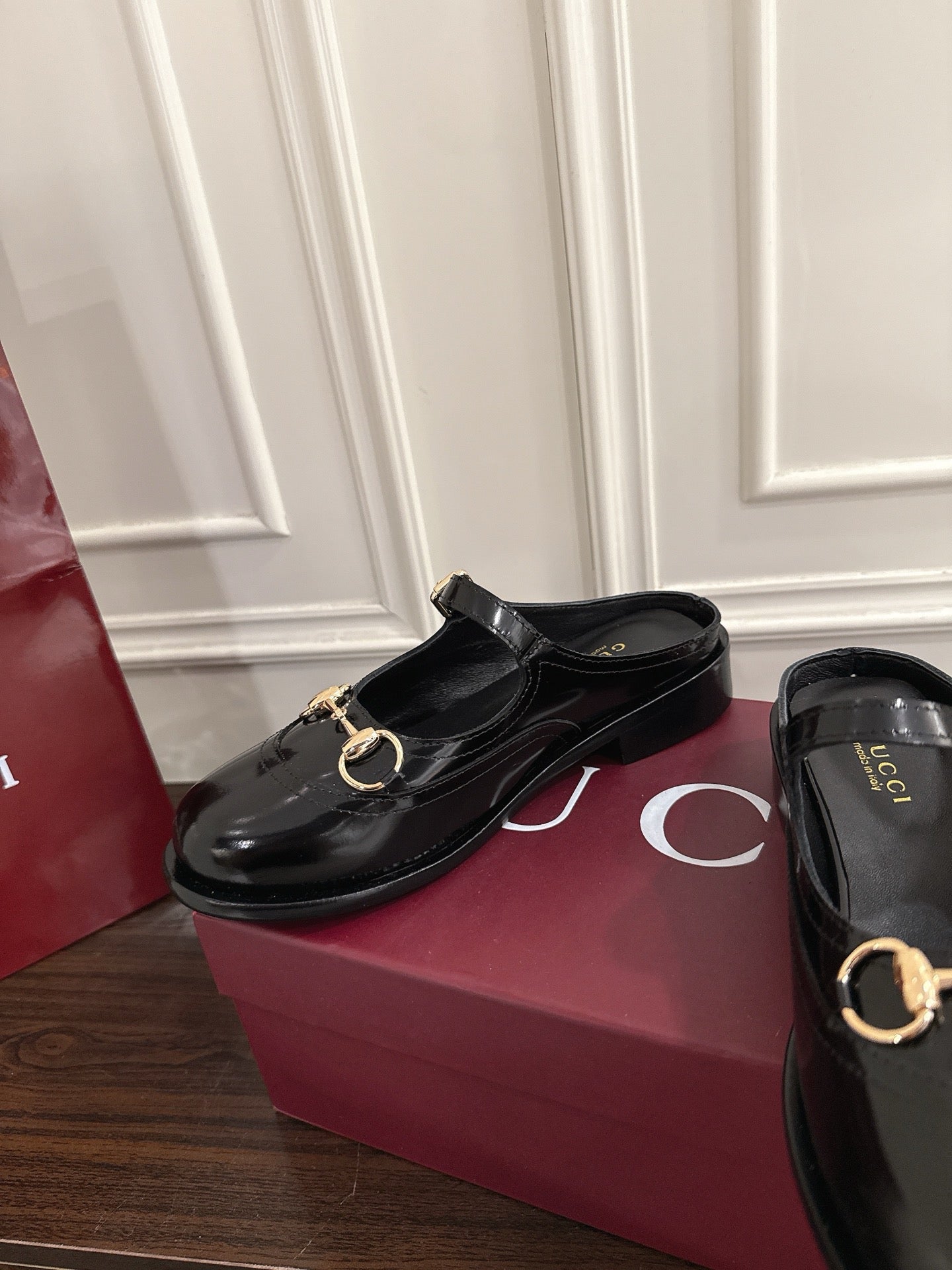 Guc 25fw mary jane mules shoes