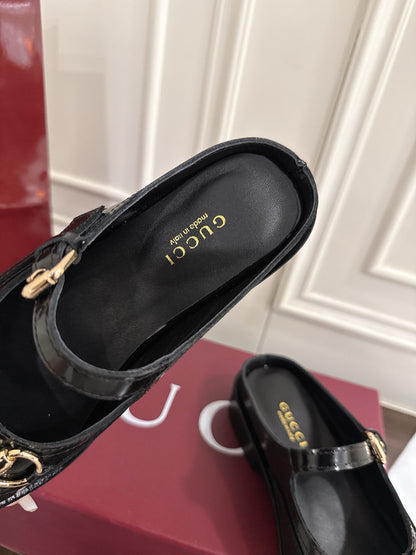 Guc 25fw mary jane mules shoes
