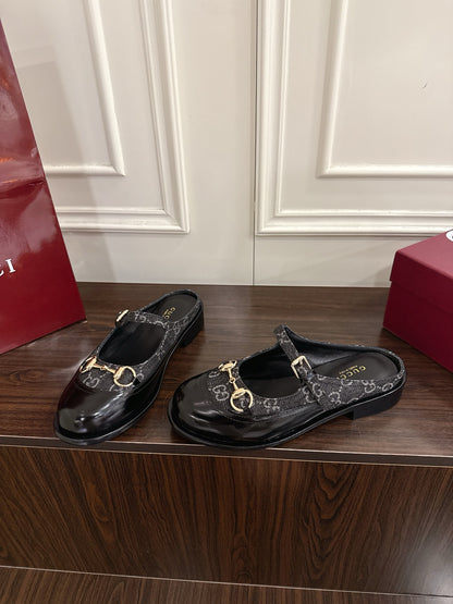 Guc 25fw mary jane mules shoes