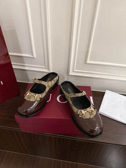 Guc 25fw mary jane mules shoes