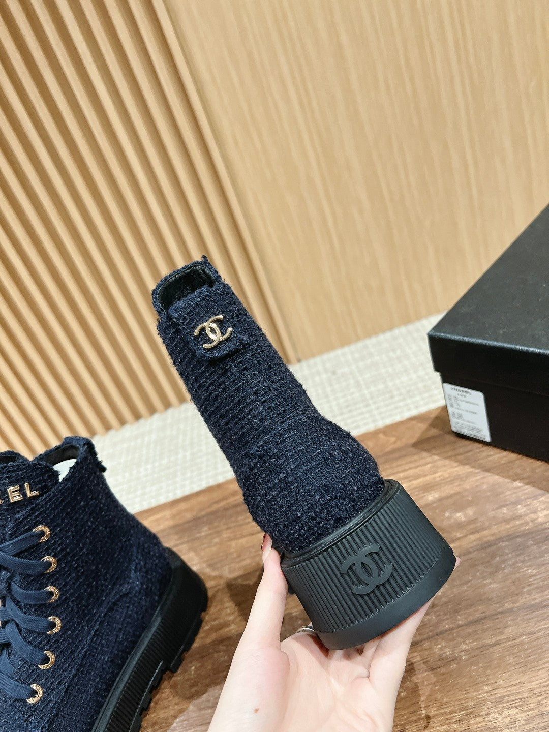 Chan 25fw ankle boots