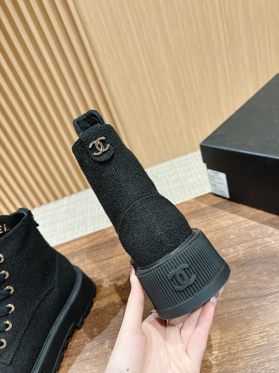 Chan 25fw ankle boots