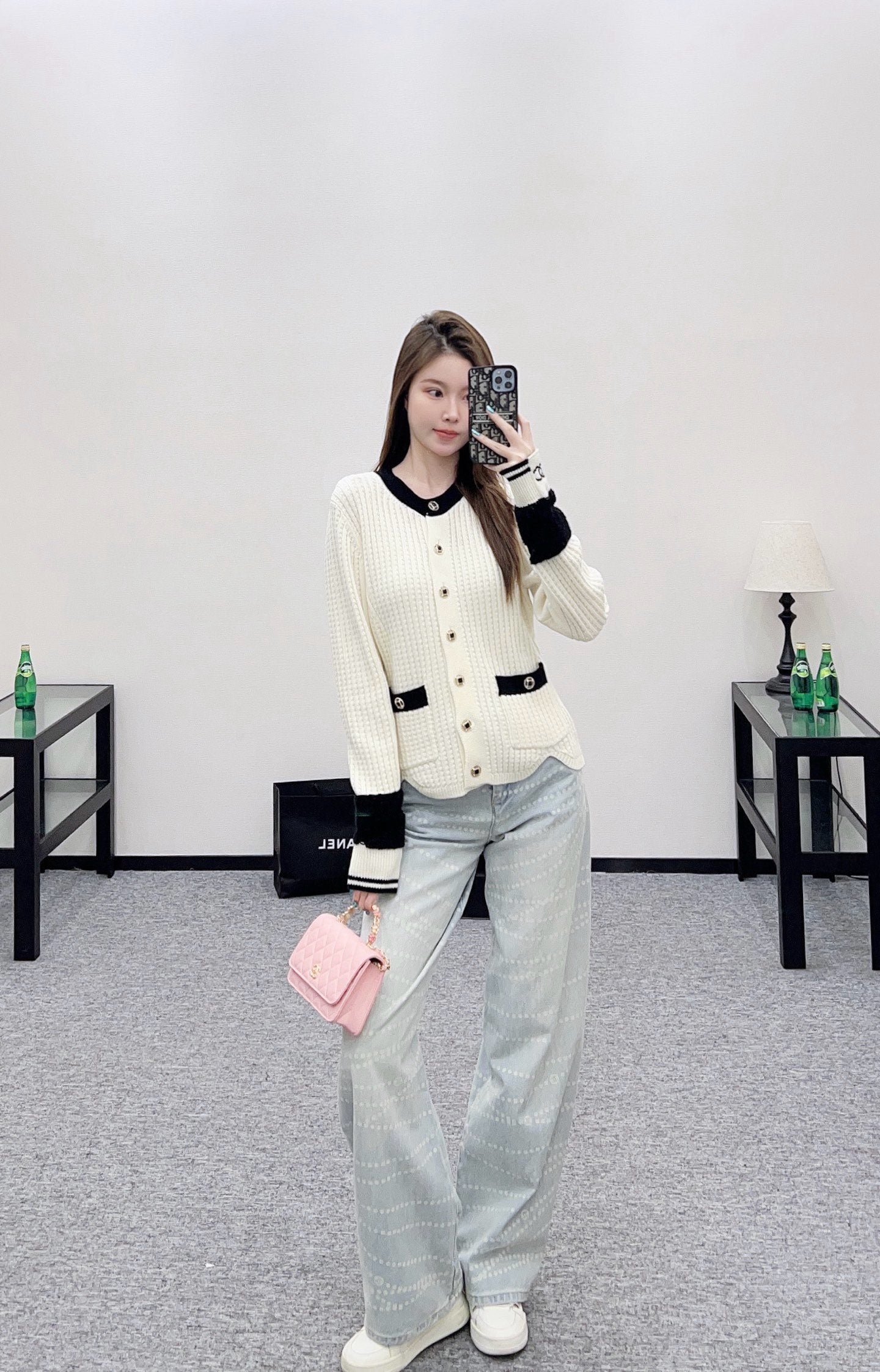 Chan 25fw knitted cardigan