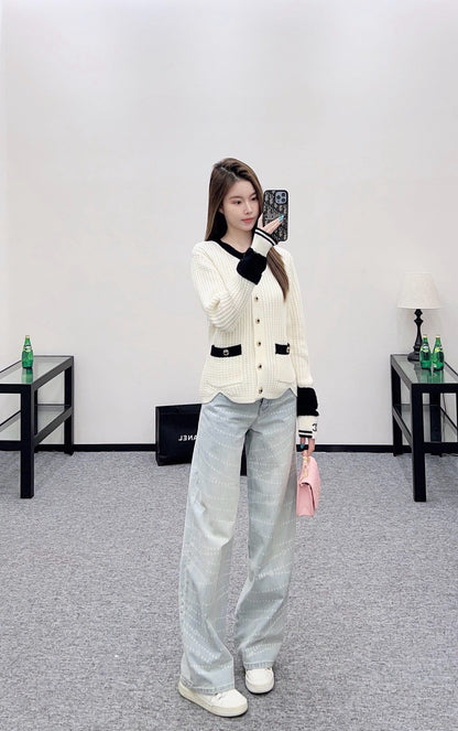 Chan 25fw knitted cardigan