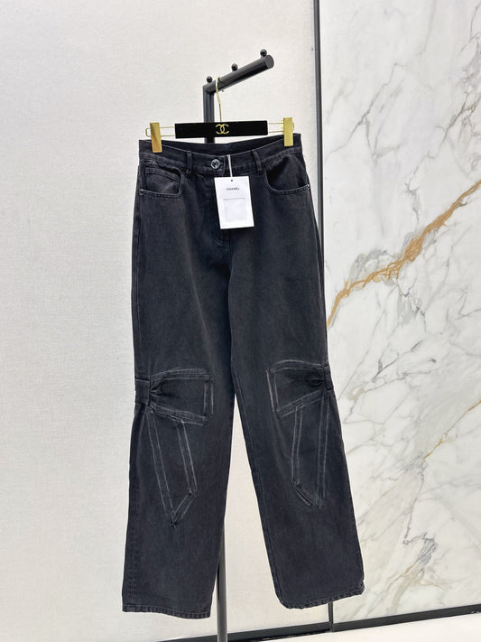 Chan 25fw cargo denim pants