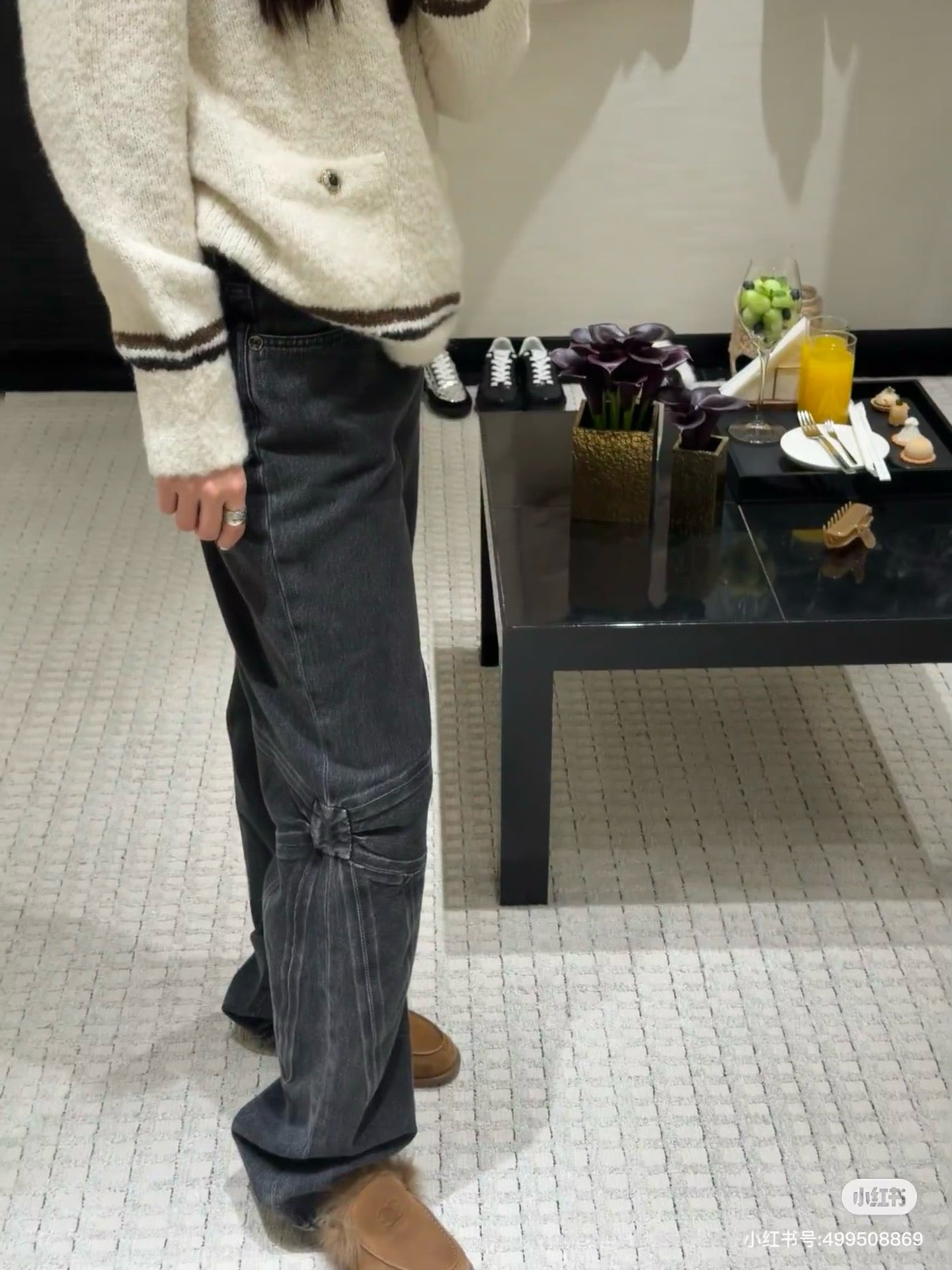 Chan 25fw cargo denim pants