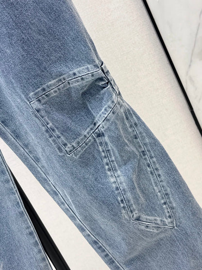 Chan 25fw cargo denim pants