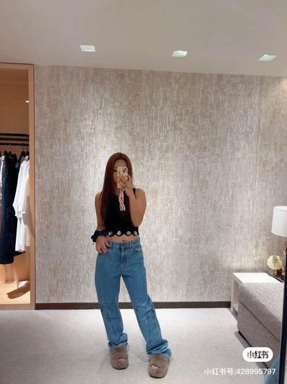 Chan 25fw cargo denim pants