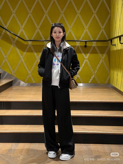 Gucc 25fw jacquard jacket pants set