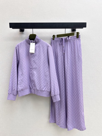 Gucc 25fw jacquard jacket pants set