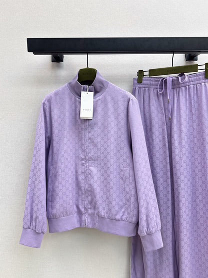 Gucc 25fw jacquard jacket pants set