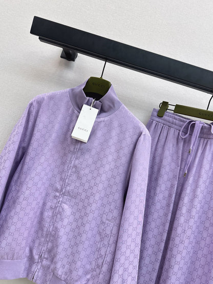 Gucc 25fw jacquard jacket pants set