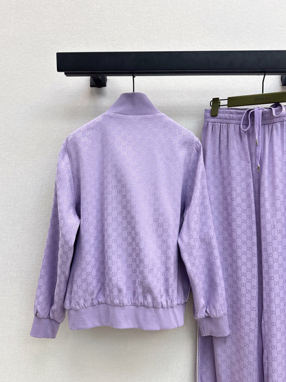 Gucc 25fw jacquard jacket pants set