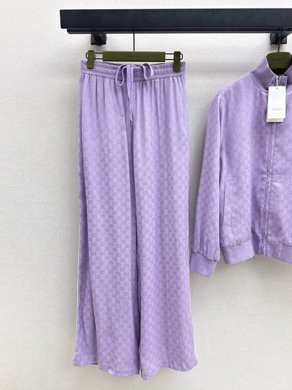 Gucc 25fw jacquard jacket pants set