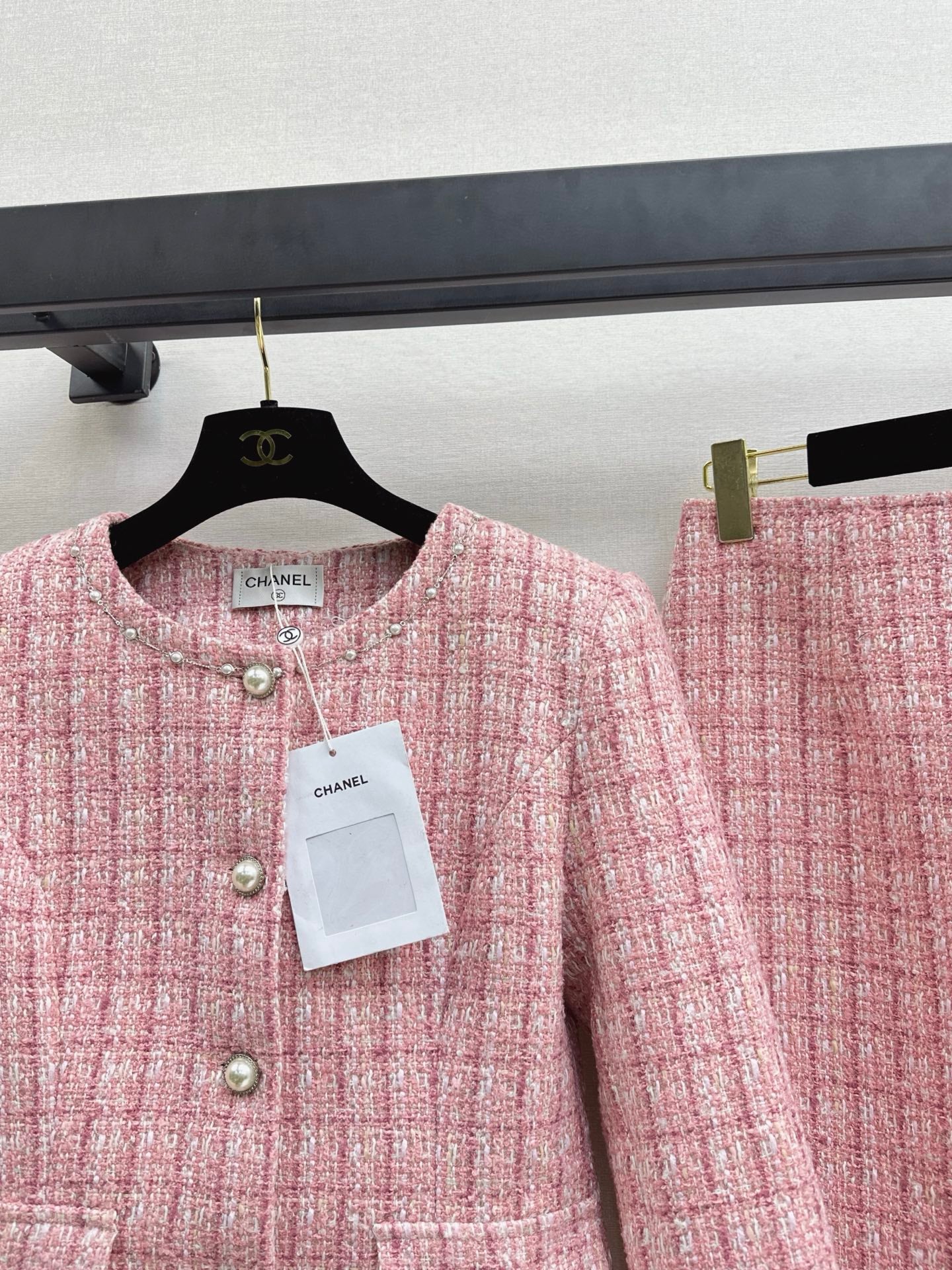 Chan 25fw woven tweed suit